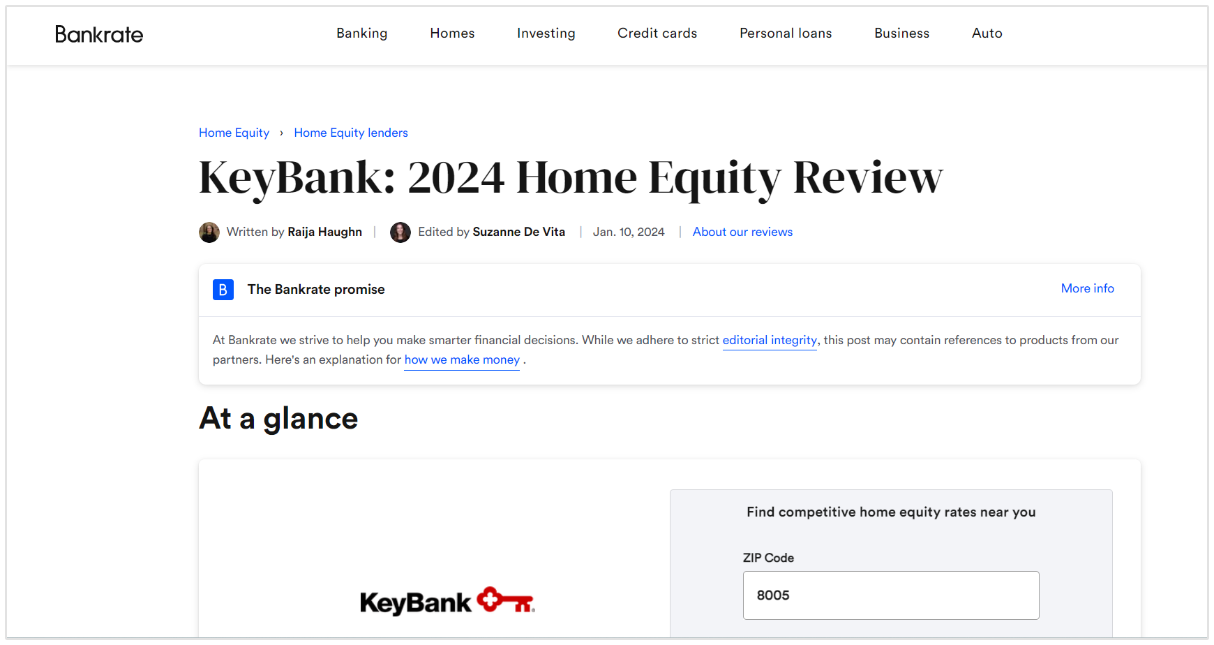 Bank Rate Review